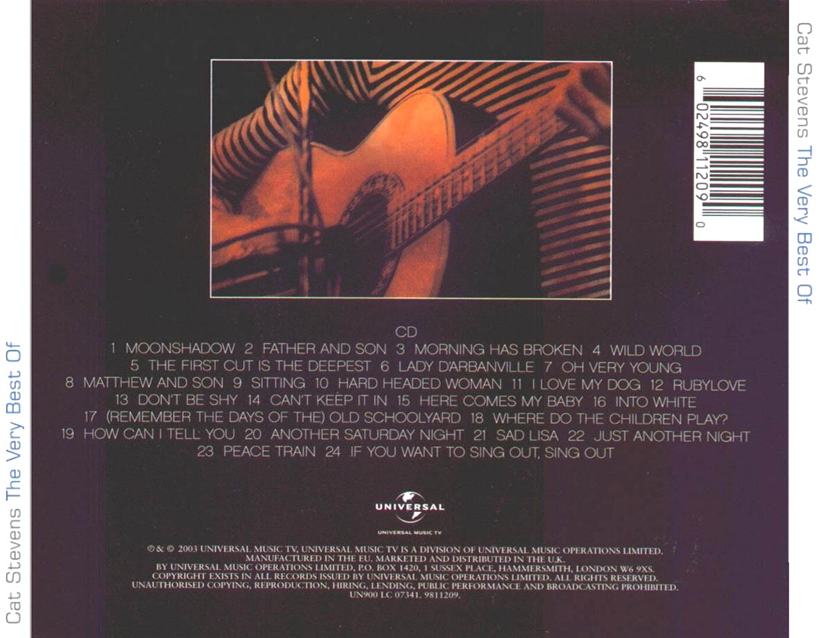 Cat Stevens  The Very Best Of : Back